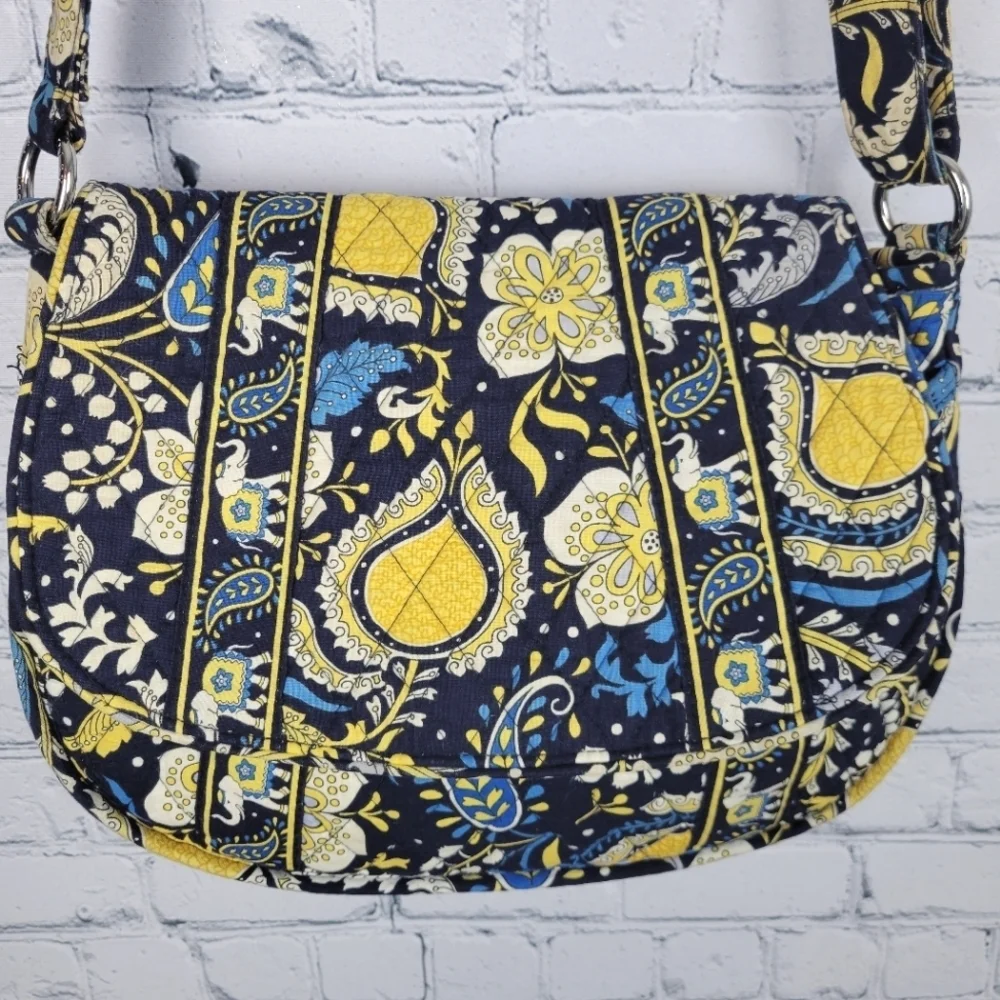 Vera Bradley Ellie Blue Elephant Convertible Shoulder Crossbody Bag
